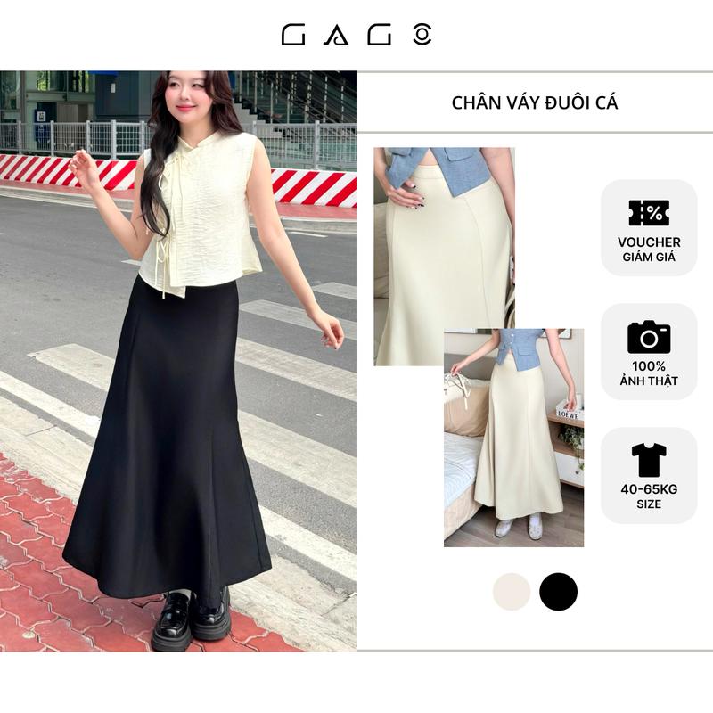 [MẪU MỚI] Chân Váy Dáng Dài GAGO Brand Phong Cách Thanh Lịch, Sang Trọng, Công Sở Nữ Women Women