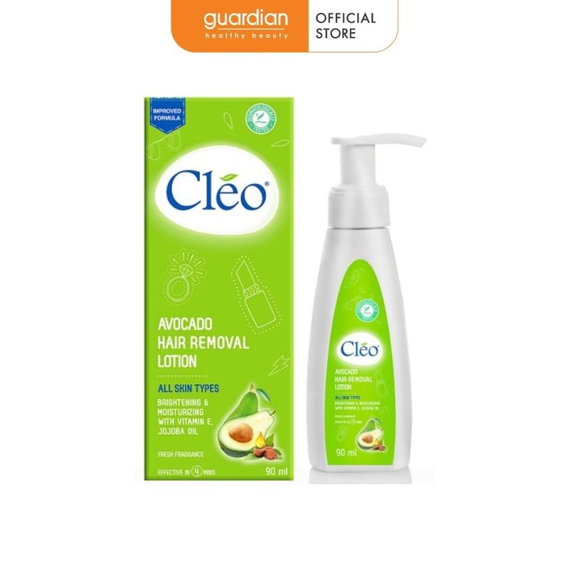 Kem Bơ Tẩy Lông Dạng Sữa Dành Cho Mọi Loại Da Avocado Hair Removal Lotion Cléo 90Ml
