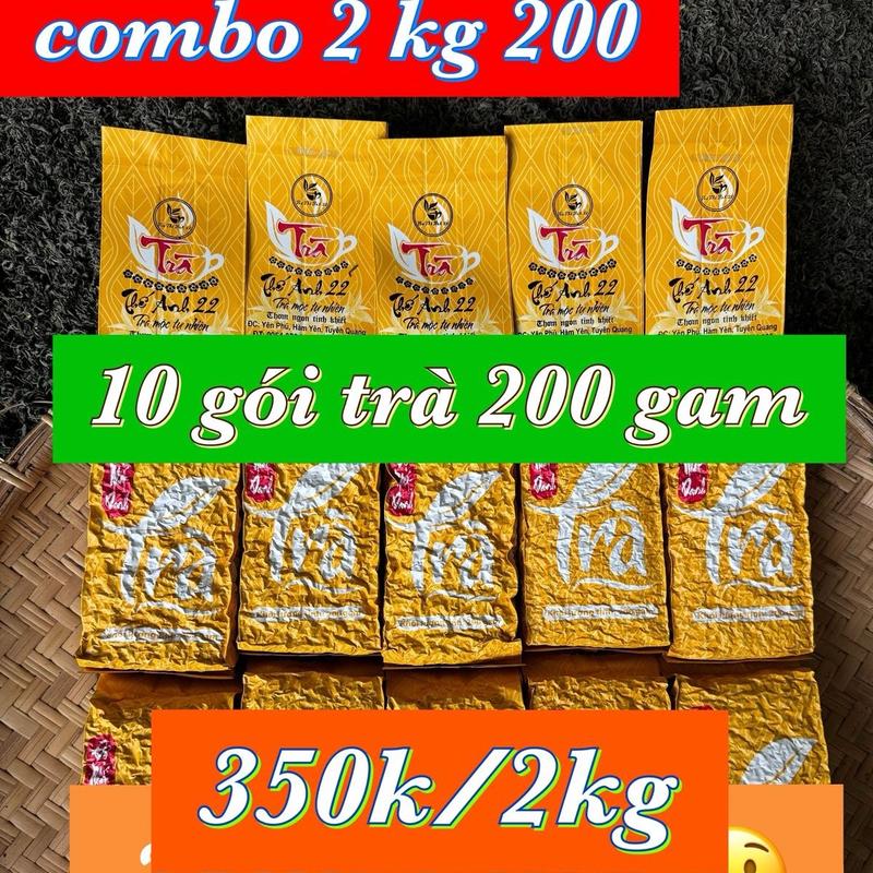    Tặng 5 túi nõn túi lọc    combo 2kg Trà thơm ngon 200 k  đóng 10 gói 200gam  Trà Thế anh 22 