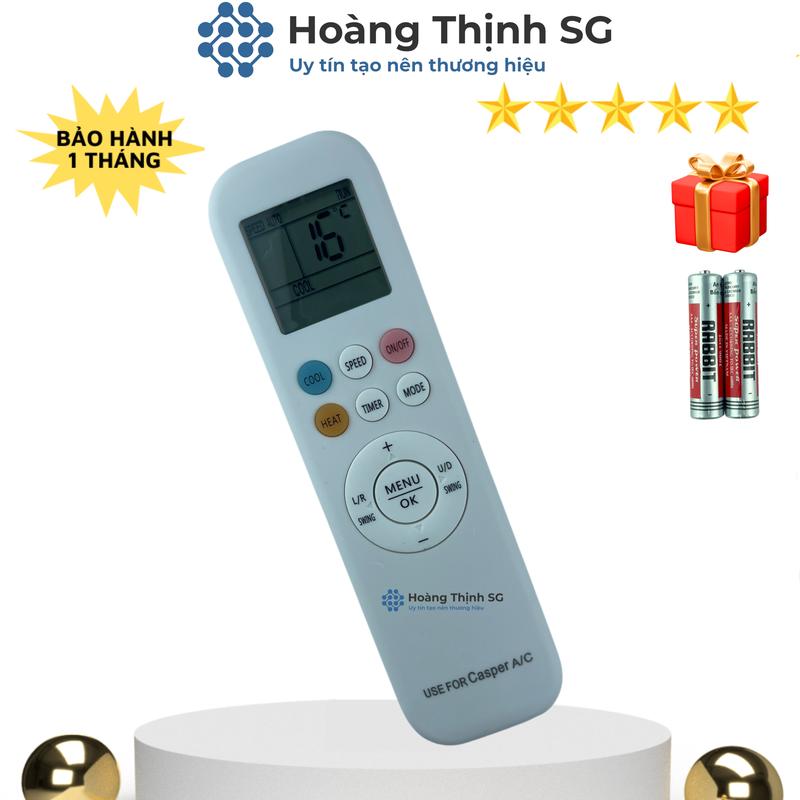 Điều khiển điều hòa CASPER mã 03, remote máy lạnh CASPER - Tặng kèm pin infrared controller 2
