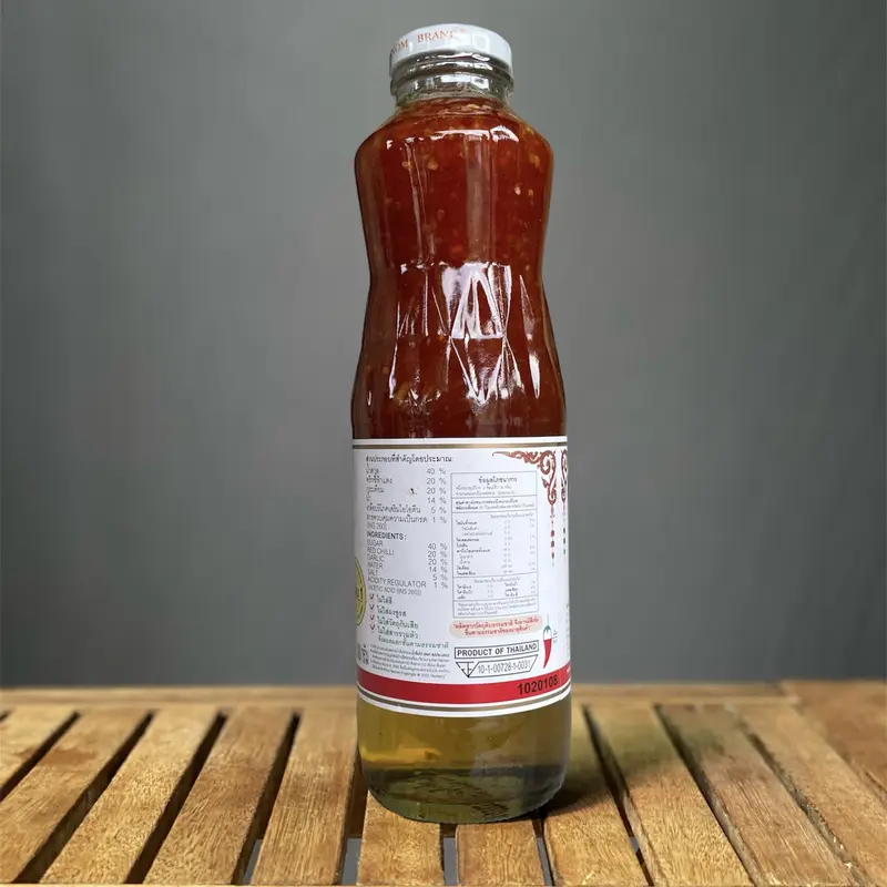 Sốt Chua Ngọt Thái Lan hiệu Con Gà - Chai Thủy Tinh 980ml 3