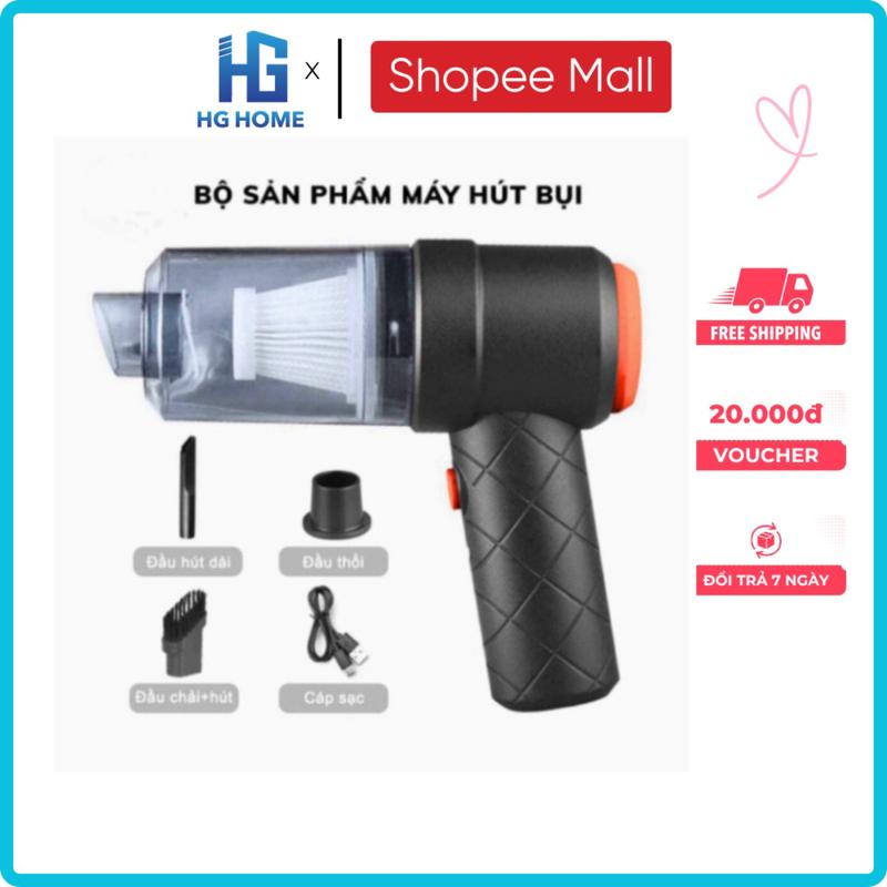 Máy Hút Bụi Cầm Tay Mini HGHOME Hút Bụi Không Dây Lực Hút 6000MPA Pin Sạc Tiện…