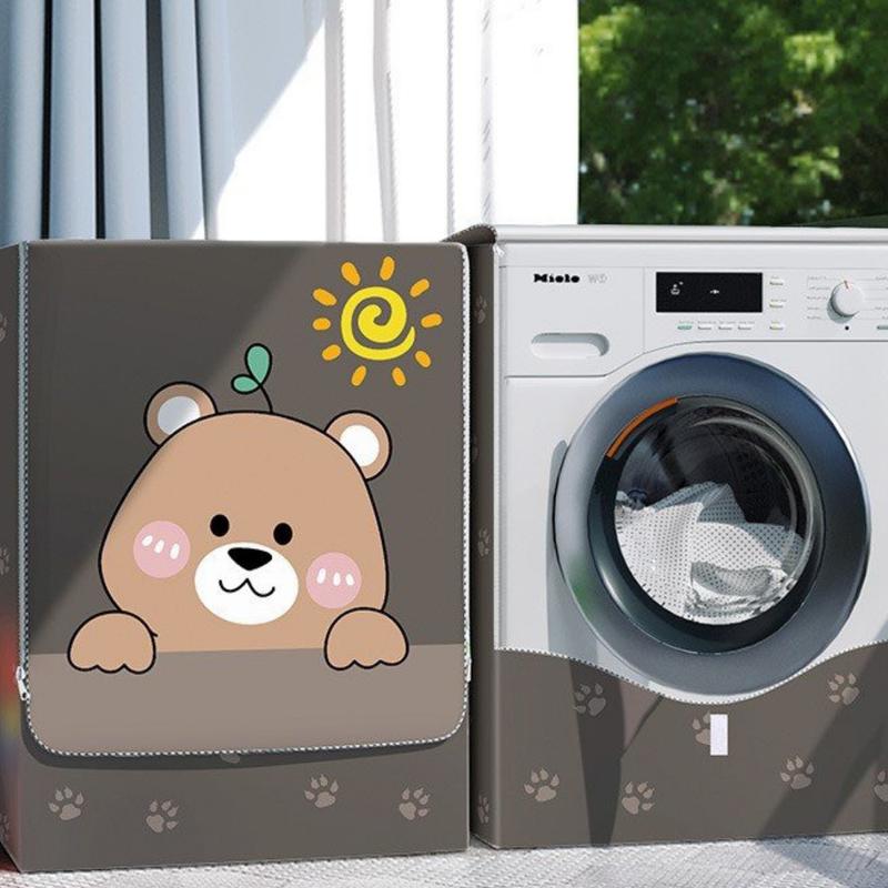 Áo trùm máy giặt cửa ngang chất liệu vải dù chống nắng mưa   Nắp che máy giặt aotrum  maygiat