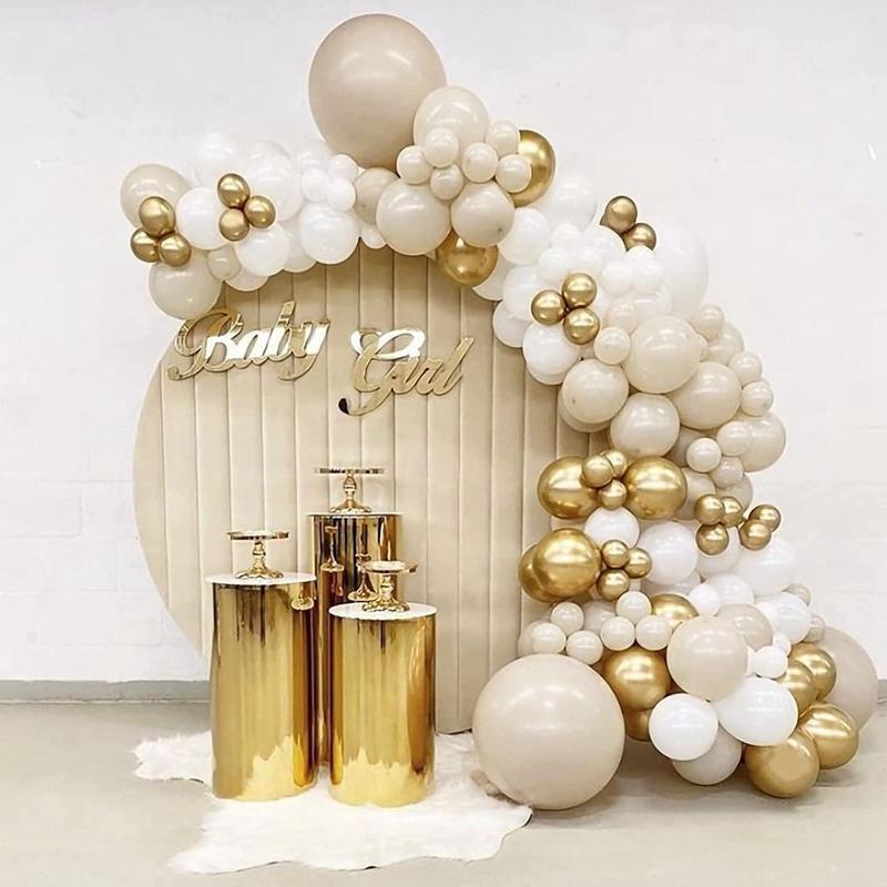 Balloon Garland Arch Kit with Tape, 185pcs/set Mixed Color Latex Balloon, Birthday Party Decoration Supplies 2