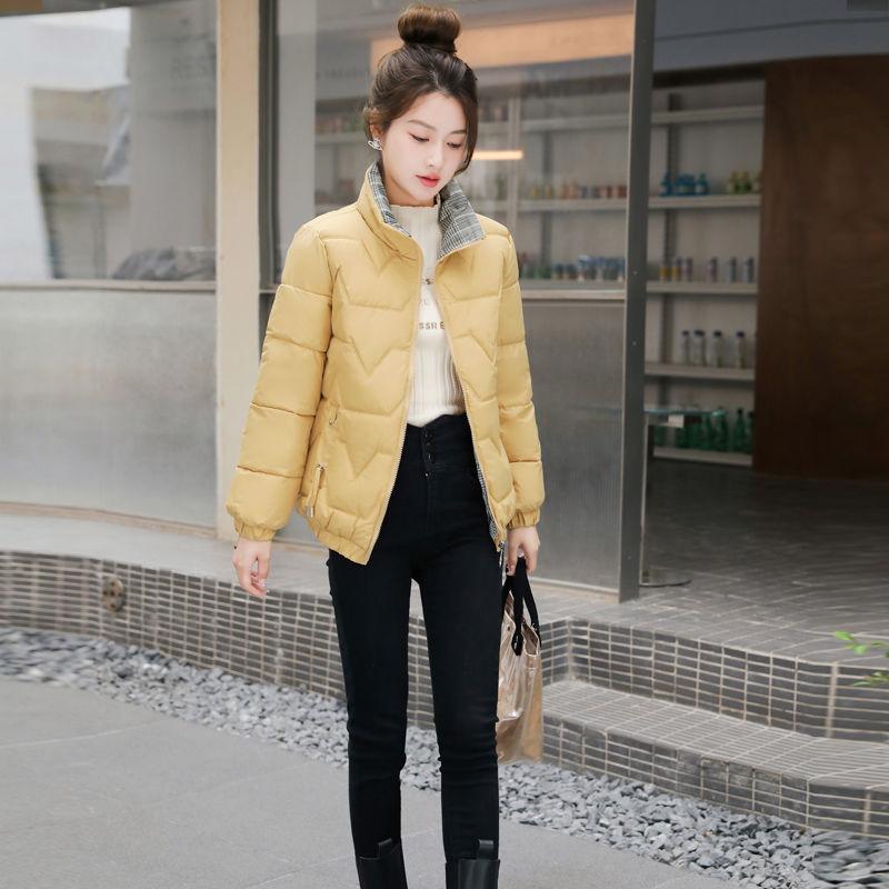 Product Introduction of Cotton-padded Jacket Short Women's New Winter Large Size Fashion Stand-up Collar Warm Loose Jackets 6