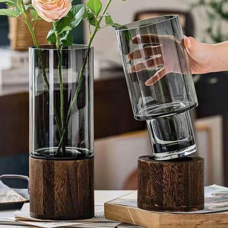 Product Introduction of แจกัน, สไตล์ Ins, ถาดไม้ DIY, ราคาไม่แพง, ฐานล้างหรูหรา, แจกันแก้ว, เหมาะสำหรับห้องนั่งเล่น, โต๊ะอาหาร, เดสก์ท็อป, เครื่องประดับจีน 2