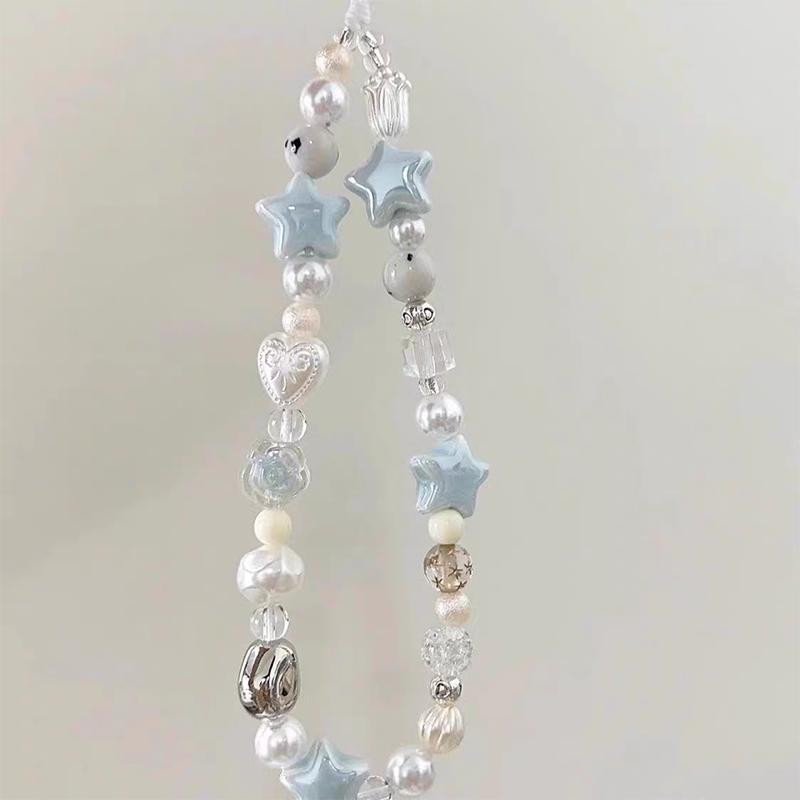 Mùa Hè Dễ Thương Sao Treo Điện Thoại Di Động Chuỗi Sáng Tạo Nơ Nhỏ Tươi Lãng Mạn Bướm Vòng Tay Treo Đồ Trang Trí Chống Mất Vòng Tay 6