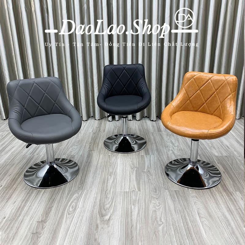 Ghế Quầy Bar Ghế Make Up Ghế Spa Ghế Xoay Bọc Da Cao Cấp Hàng Có Sẵn - Make Nỉ Da Trám Chân Đĩa Thấp DLS việt nam thoải mái ghế tựa