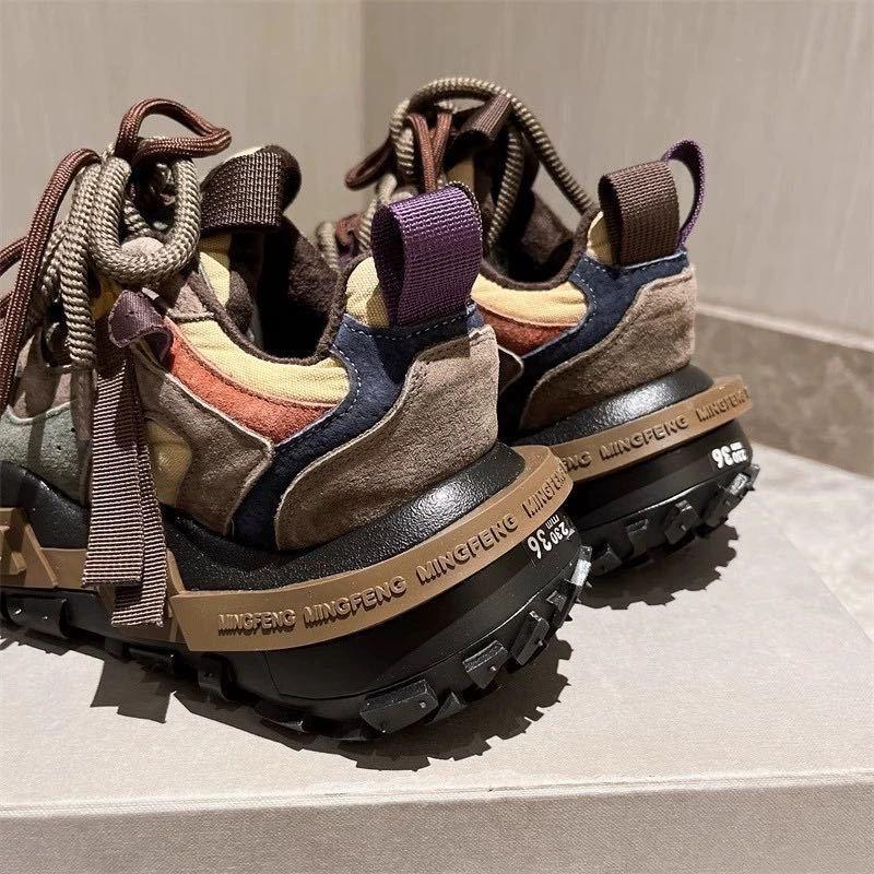 Product Introduction of Dad Shoes, Đế Resin, Bộ Sưu Tập Mùa Lò Xo 2024, Thời Trang Mới, Phong Cách Khối Màu Châu Âu, Giày Thể Thao, Phong Cách Người Nổi Tiếng Trên Internet, Giày Đi Xe Máy 3