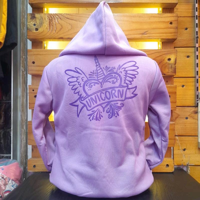 Model Terbaru - Jaket Anak Perempuan Karakter unicorn Bahan Fleece - Kids Jacket 4