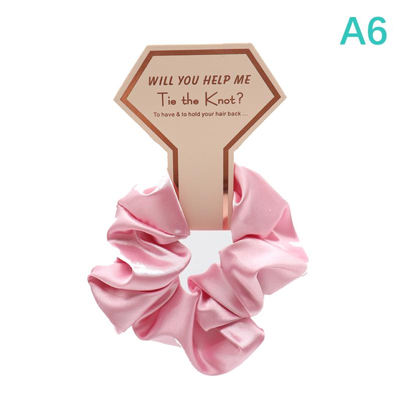 Product Introduction of 1Pcs Bridesmaid Gift Hair Scrunchies Bachelorette Party Bridal Shower Wedding Souvenir Team Bride To Be Haircircle Gift Souvenir For Guests 26