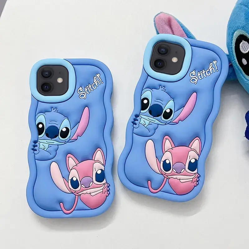 Ốp Lưng Silicon Wave Stitch, Mềm, Dành Cho iPhone 16, 15, 14, 13, 12, 11, Pro, Plus, mini, Max, Xs, XR, 6, 7, 8, SE
