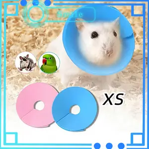 XS Birds Recovery Collar Adjustable Bahan Eva Animal Cone Protective Collar Anti-Licking Untuk Hamster, Sugar Glider, Dan Burung Beo