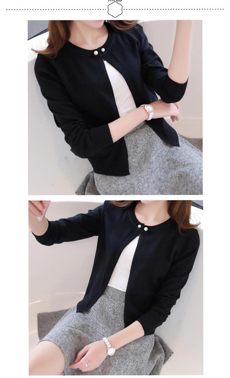 Product Introduction of Knitted Cardigan Short Sunscreen Shawl Thin Coat Spring and Summer Women's Clothing Sweater Long Sleeve Air Conditioning Shirt Knitwear Womenswear Basic Knitting Tops 17