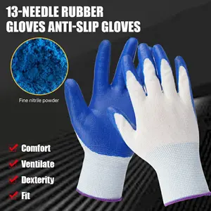 【COD】Sarung Tangan Nilon Tebal Sarung Tangan Anti Selip Tahan Aus Sarung Tangan Nyaman Bernapas