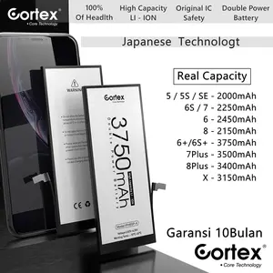 Cortex Power - Double Power - iPhone Baterai - LI-ION - Battery - High Capacity - Batre - Batrai