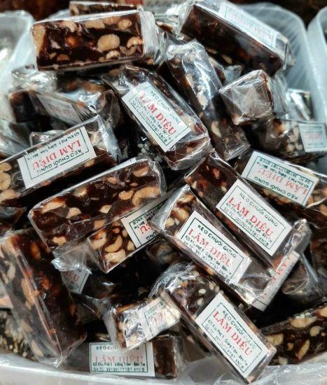 Hộp 250g Kẹo chuối Gừng Đậu_Dẻo Ngon_hàng Lâm Diệu