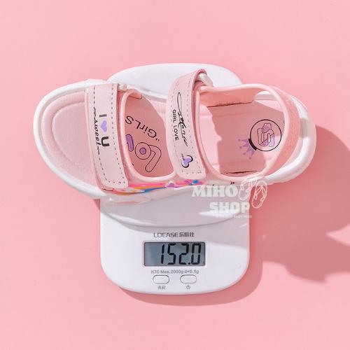 Dép Sandal Quai Dán Đế Mềm Màu Cầu Vồng Đơn Giản Thời Trang Mùa Hè Cho Bé Gái 6