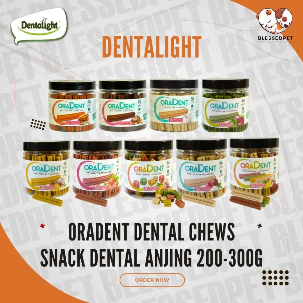 DENTALIGHT OraDent Dental Chews Snack Dental Anjing 200gr - 230gr