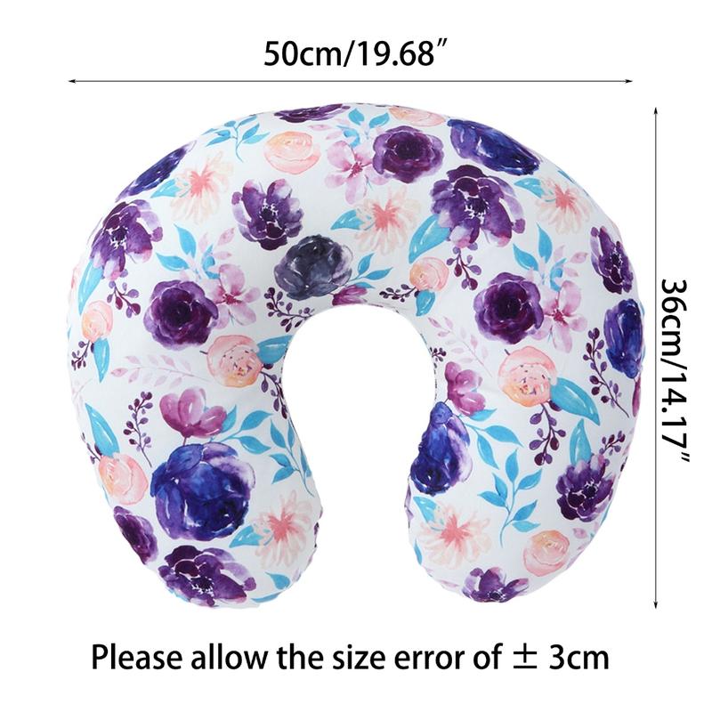 Baby Nursing Pillow Cover Newborn Maternity Breastfeeding Pillow Cover Print U-shape Nursing Pillow Breathable Slipcover 2