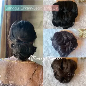 STARLIGHT BALI - Sanggul Ulir Sirkam / Jepit Jaring /Sanggul Messy/ Sanggul Curly  / Sanggul Instan Curly / Sanggul Modern