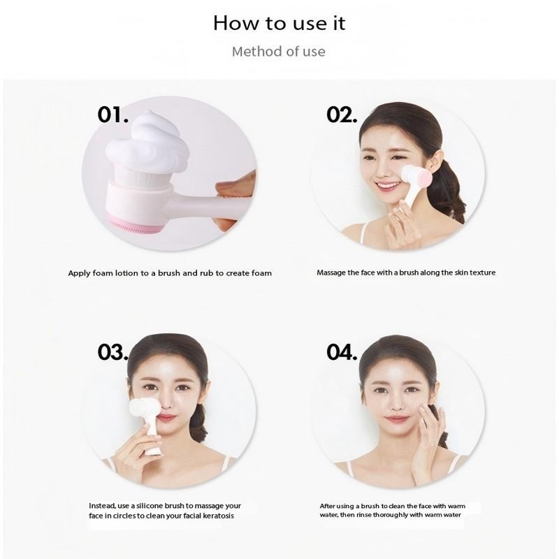 Product Introduction of Makeup Tools Set, 19pcs/set Headband & Wristband & Face Cleaning Brush & Hair Clip & Empty Bottle & Acne Cleansing Tools & Makeup Bag, Multifunctional  Tools Kit 8