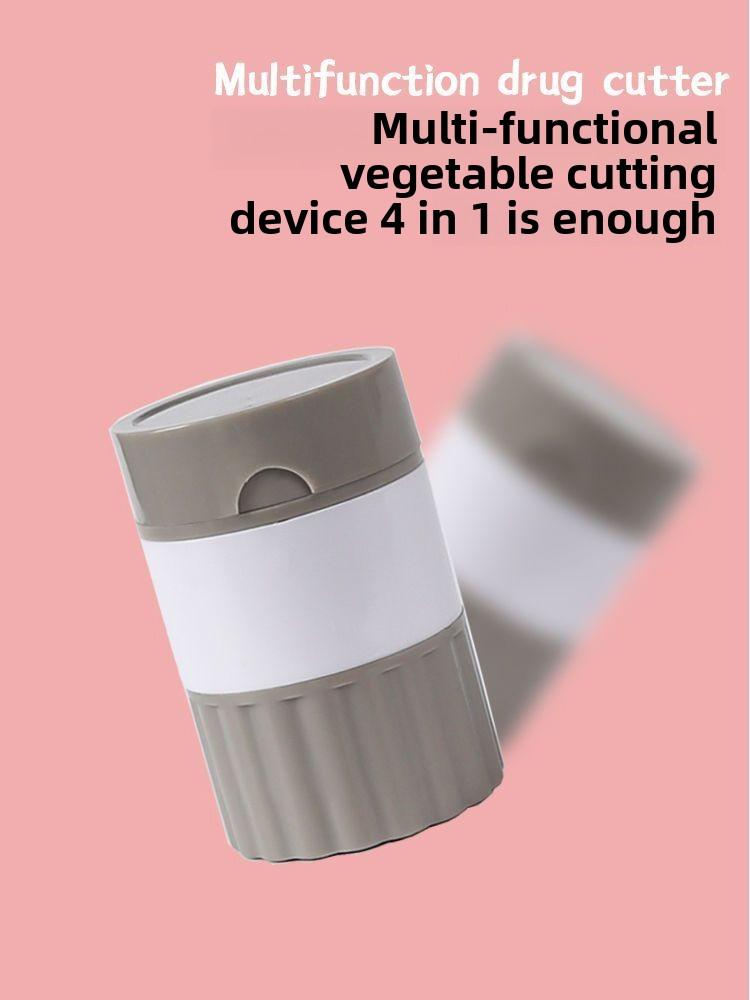 Product Introduction of Pill Crusher,Cutter And Grinder,Safe Cutting Pills,Stainless Steel Blade Pill Cutter,Split Pill Box Grinder,Pill Grinding Split Crush,Travel Size Pill Grinder Healthcare perfume  refill bottle coin  bottle travel bottle  set fifo  squeeze tubs spraying 11