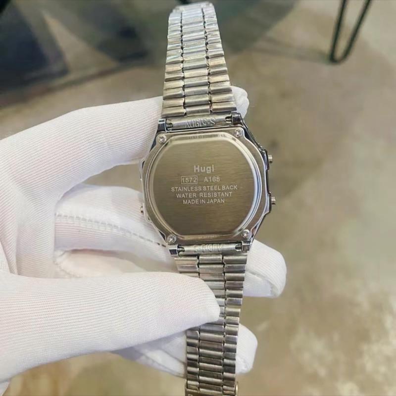 Đồng Hồ Hugi H168 Unisex Điện Tử Chống Nước Báo Thức Đèn Đeo Tay Watch 3
