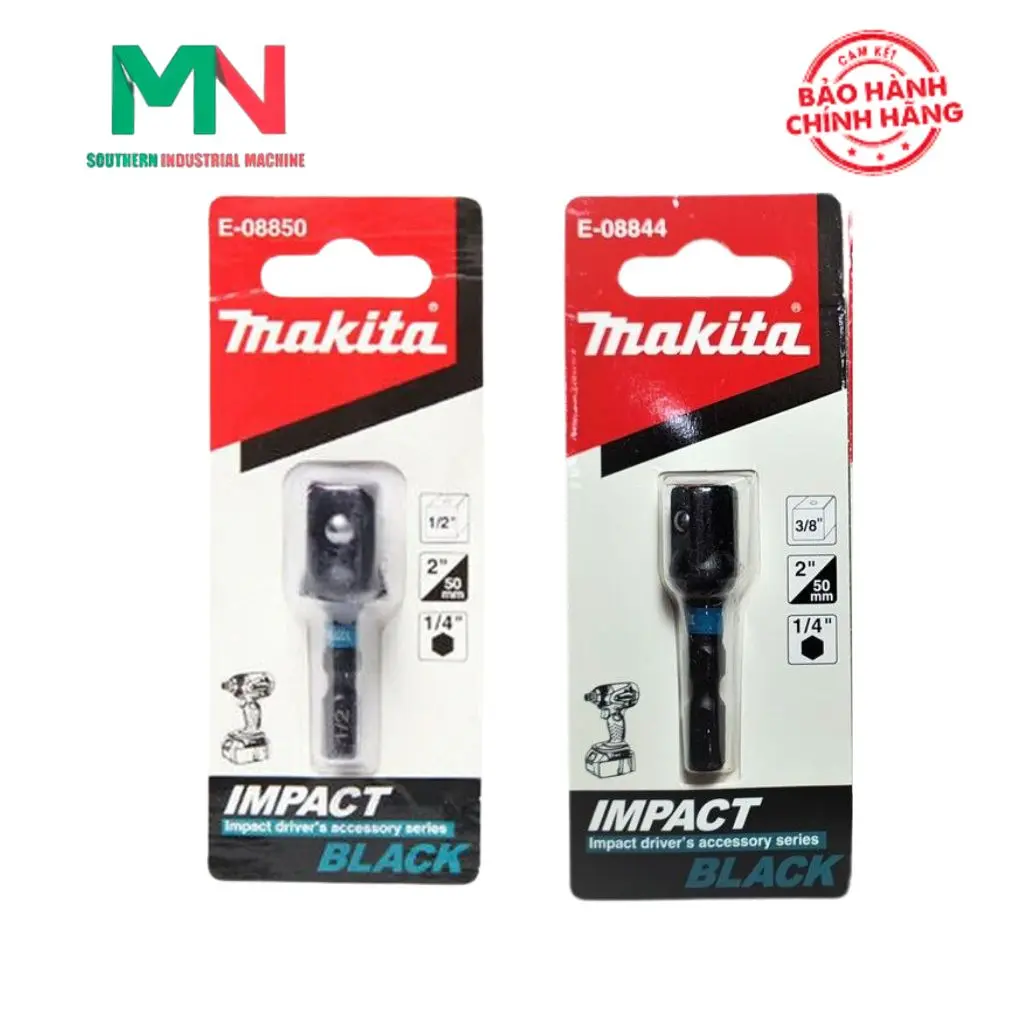 Đầu chuyển vặn vít sang bu lông Impact Black MAKITA 1/2" E-08850, 3/8" E-08844