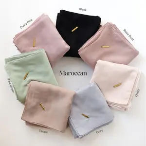 SKYSHOP HIJAB MAROCCAN VOILE SERIES BY DEENAY SIZE 115 X115CM BAHAN COTTON VOAL PREMIUM KERUDUNG SEGIEMPAT MURAH