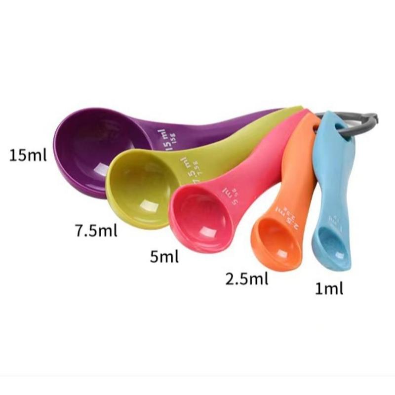 Plastic Transparent Graduated Measures Cup Household Kitchen Baking Measuring Tool Set Handle Design Cups 4