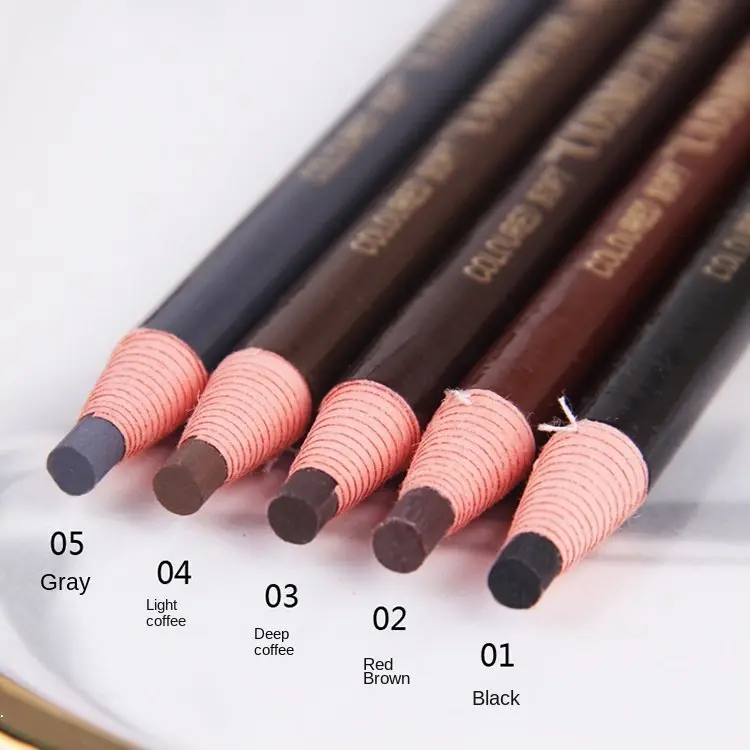 Pensel Kening, Kalis Air, Teras Keras, Pen Tarik Garisan, Tahan Lama, Alam Semula Jadi, Tidak Luntur, Sesuai untuk Melukis Kening Coklat Eyebrow Makeup