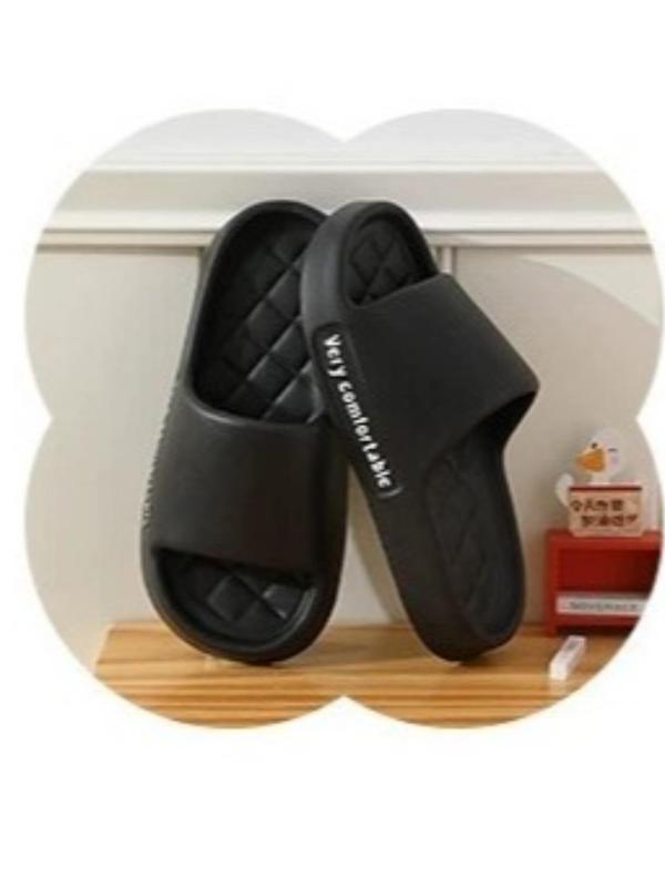 Women's Simple Style Plain Color Slides, Casual Comfortable Home Slippers, Soft Non-slip Slippers for Indoor & Outdoor Wear, Walking Shoes 2