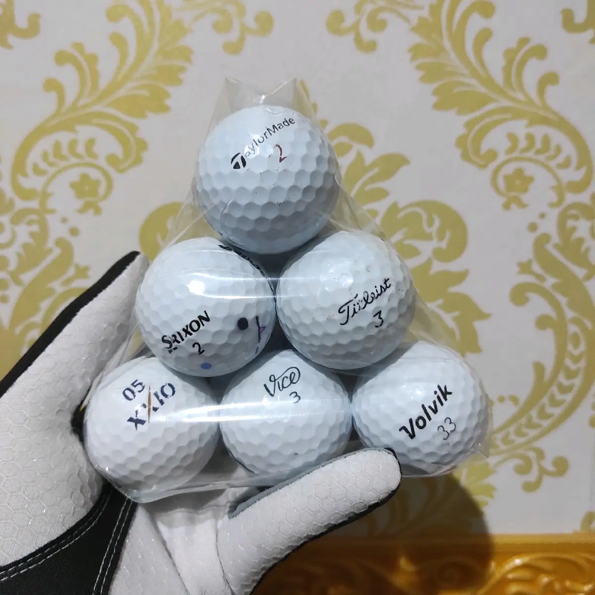 Bola Golf Grade B 10 pcs/ pack merek campur