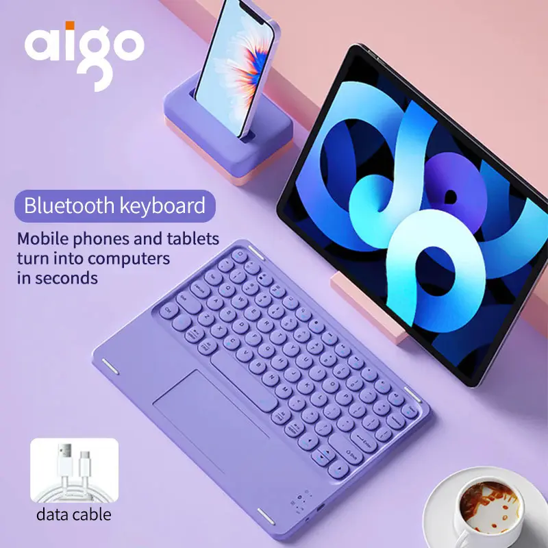 Bộ Bàn Phím Chuột Bluetooth Không Dây, Tương Thích Với Honor Pad X8a 2024 11 X8 Lite 9.7 X9 X8 Pro 11.5 9 Pro 12.1 8 12, MagicPad 2 12.3 13 2023 10Inch, Bao Gồm Bàn Phím Và Chuột, Funda 2