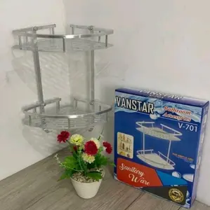 Rak Kamar Mandi Vanstar V701 2 Lapis Logam
