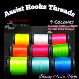 BENANG ASSIST HOOK SIZE A TYING THREADS LEMBUT DAN KUAT 150YD [BL02]