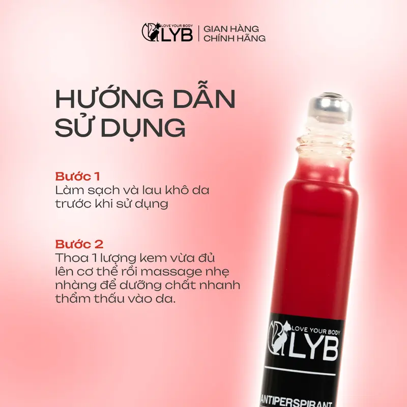 Lăn Khử Mùi & Dưỡng Sáng Son Nách LYB Hương Táo Đỏ - Dưỡng Sáng Nách, Giảm Tiết Mồ Hôi 10ml 7