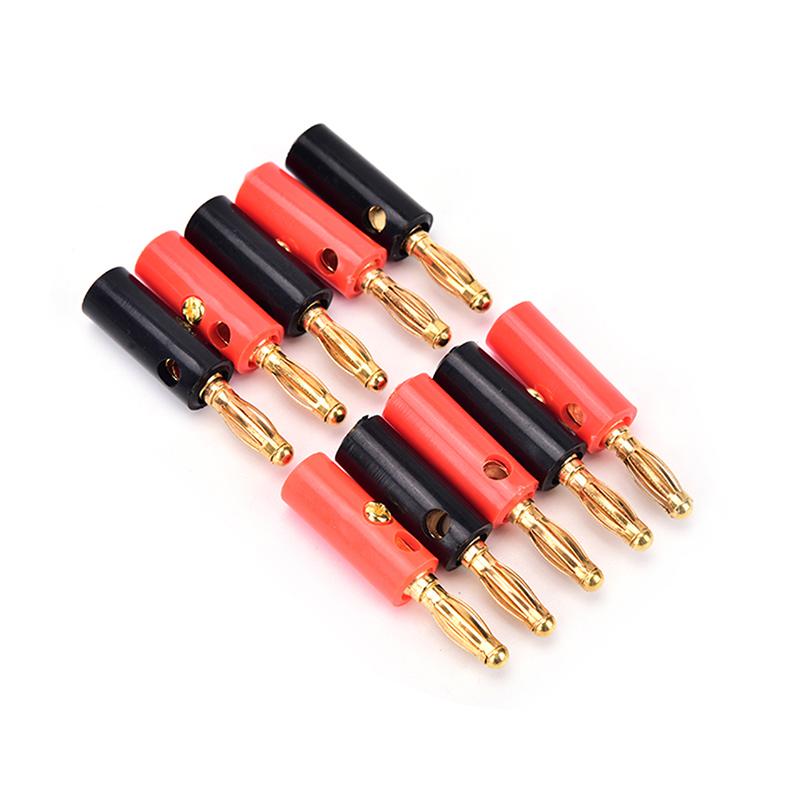 Bộ 10 Jack bắp chuối 4mm phụ kiện âm thanh cao cấp đầu cắm loa mạ vàng kết nối…