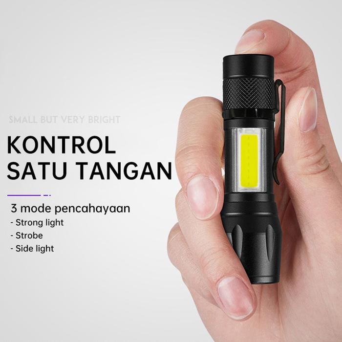 Usb Senter Led Mini Jual Senter Mini XPE Super Terang COB LED Zoom Swat Police Light ...