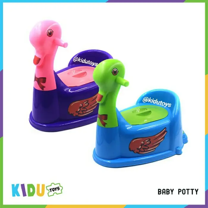 Tempat Belajar Buang Air Baby Potty Training Anak Portable Potty Training WC jongkok duduk Kidu Toys