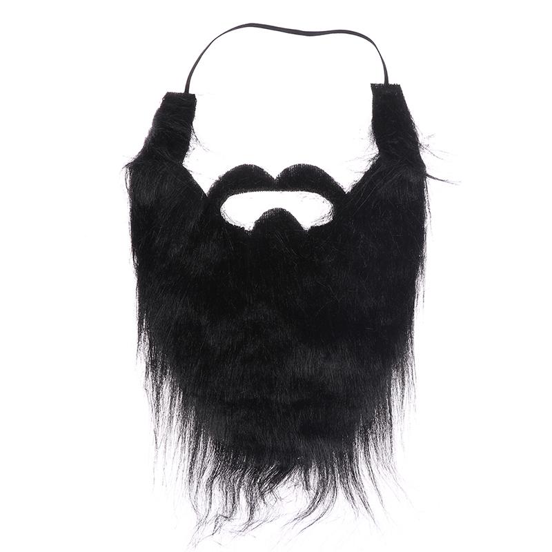 Product Introduction of [HOU]Handmade Wig Beard Hats Crochet Mustache Knit Halloween Party Decoration Moustache Men Women Festival Caps Face Beard Wig Props 27