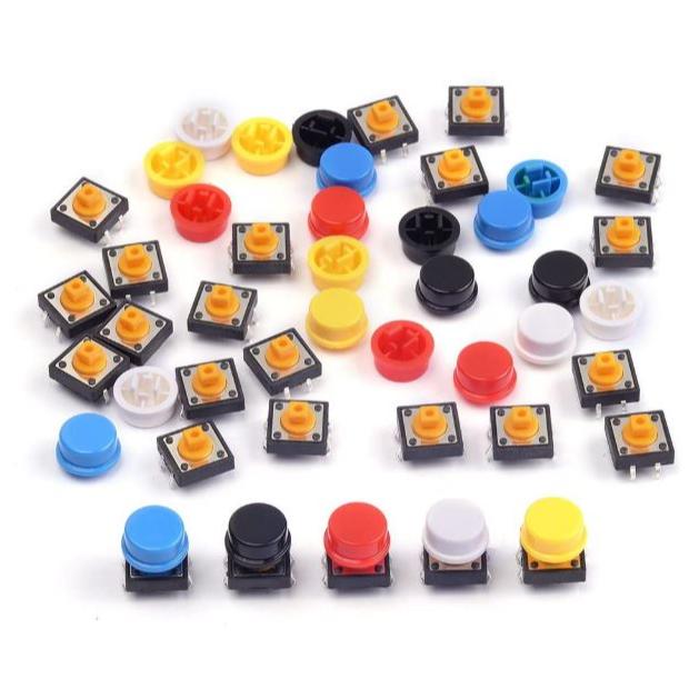 Jual Tact Tactile Push Button Switch Touch Switch 4 Pins with cup ...