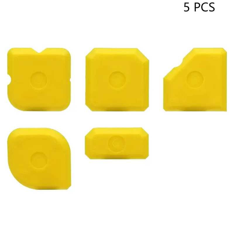 Bộ Dụng Cụ Cạo, 5 Cái, Bộ Grouting, Xẻng Làm Mịn, Chất Tẩy Grout, Chất Làm Đầy Khớp Silicon, Thìa Làm Mịn, Để Làm Sạch Keo Bịt Kín 8