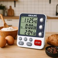 Gambar IDEALIFE - Multifunction Timer (Clock & 2 Timer Mode) - Jam Digital Multifungsi - TI-3001 dari IDEALIFE ONLINE STORE Kota Administrasi Jakarta Utara 2 Tokopedia