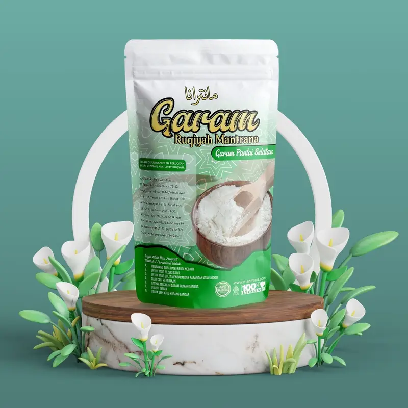 Garam Ruqyah Mantrana 1kg - Menetralisir Aura Negatif, Energi, dan Gangguan Jin - Hitam, Food 2