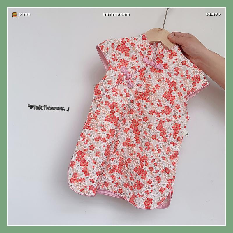Product Introduction of Girls' Chinese Style Retro Hanfu Summer Children's Fashionable Cheongsam Dress Baby Skirt Cross-border One-piece Dropshipping 29