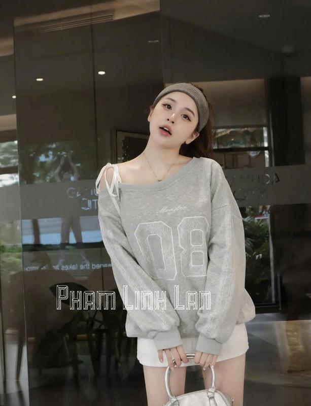 Áo thun nữ lệch vai tay dài số 08 cực xinh (T7.5). 3