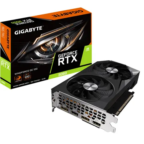 VGA Card Màn Hình Gigabyte GeForce RTX™ 3060 WINDFORCE OC 12G (rev. 1.0) I Hàng Chính Hãng I Bảo hành 36 tháng