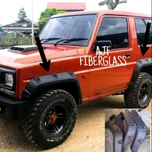 OVER FENDER FEROZA, TAFT, ROCKY, HILLINE 1SET (4pcs) lengkap dgn baut L Car